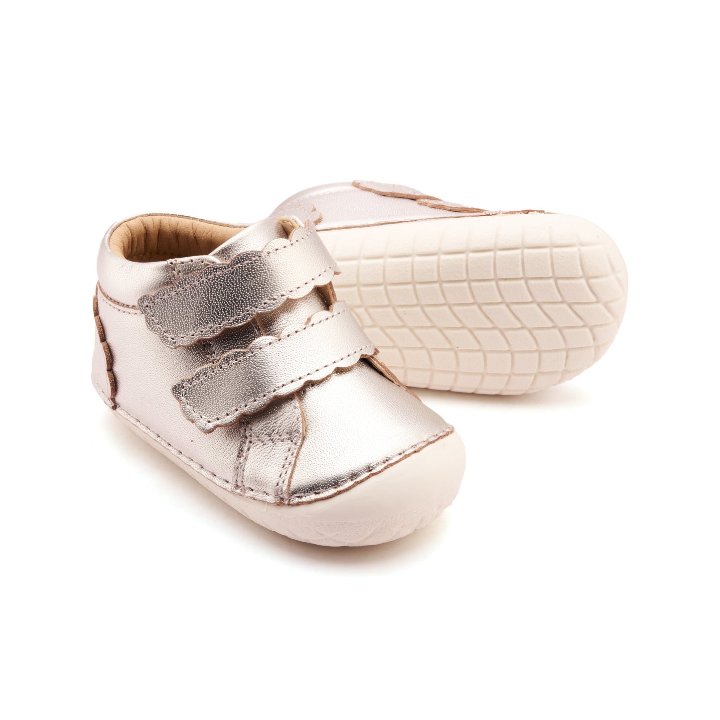 Old Soles Shoes Old Soles Pave Shade Double Strap Shoe-Silver/Snow