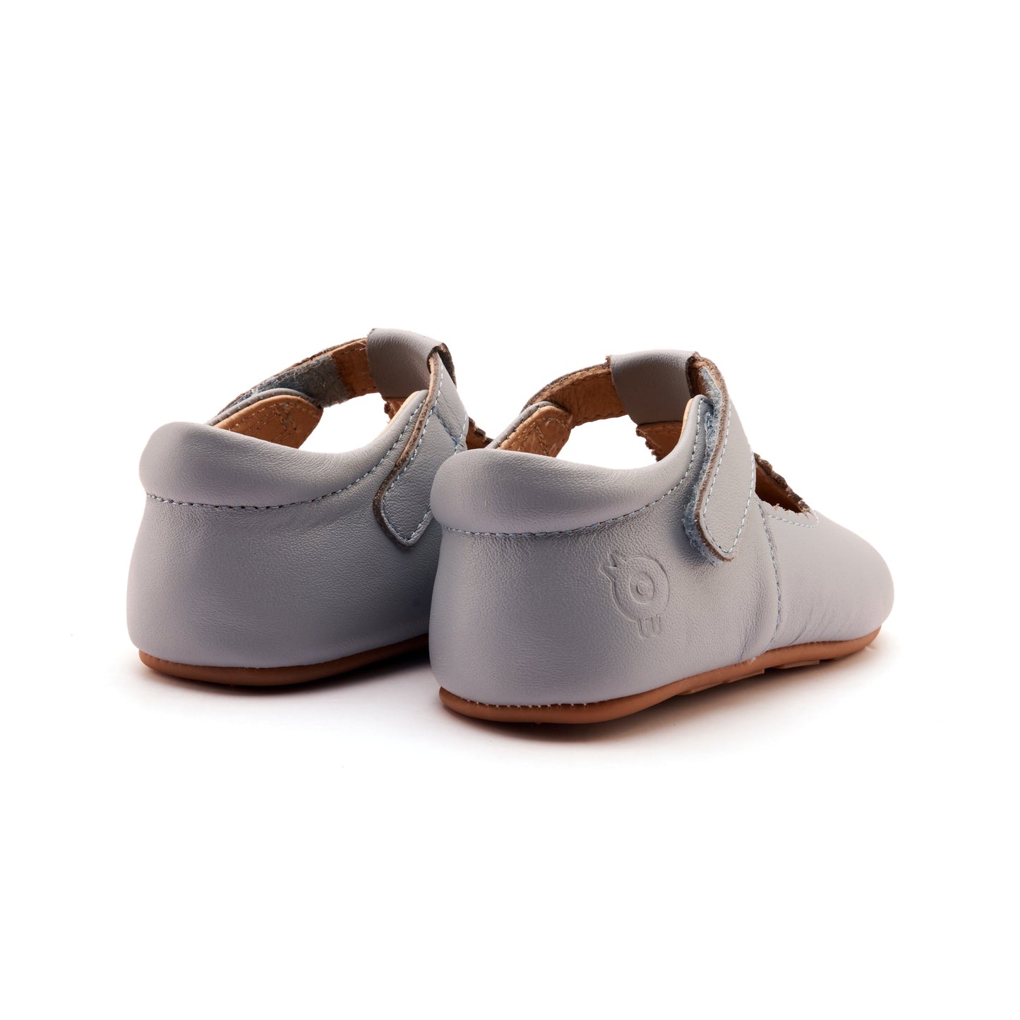 Old Soles Shoes Old Soles Rose Baby T-Strap Shoe-Dusty Blue