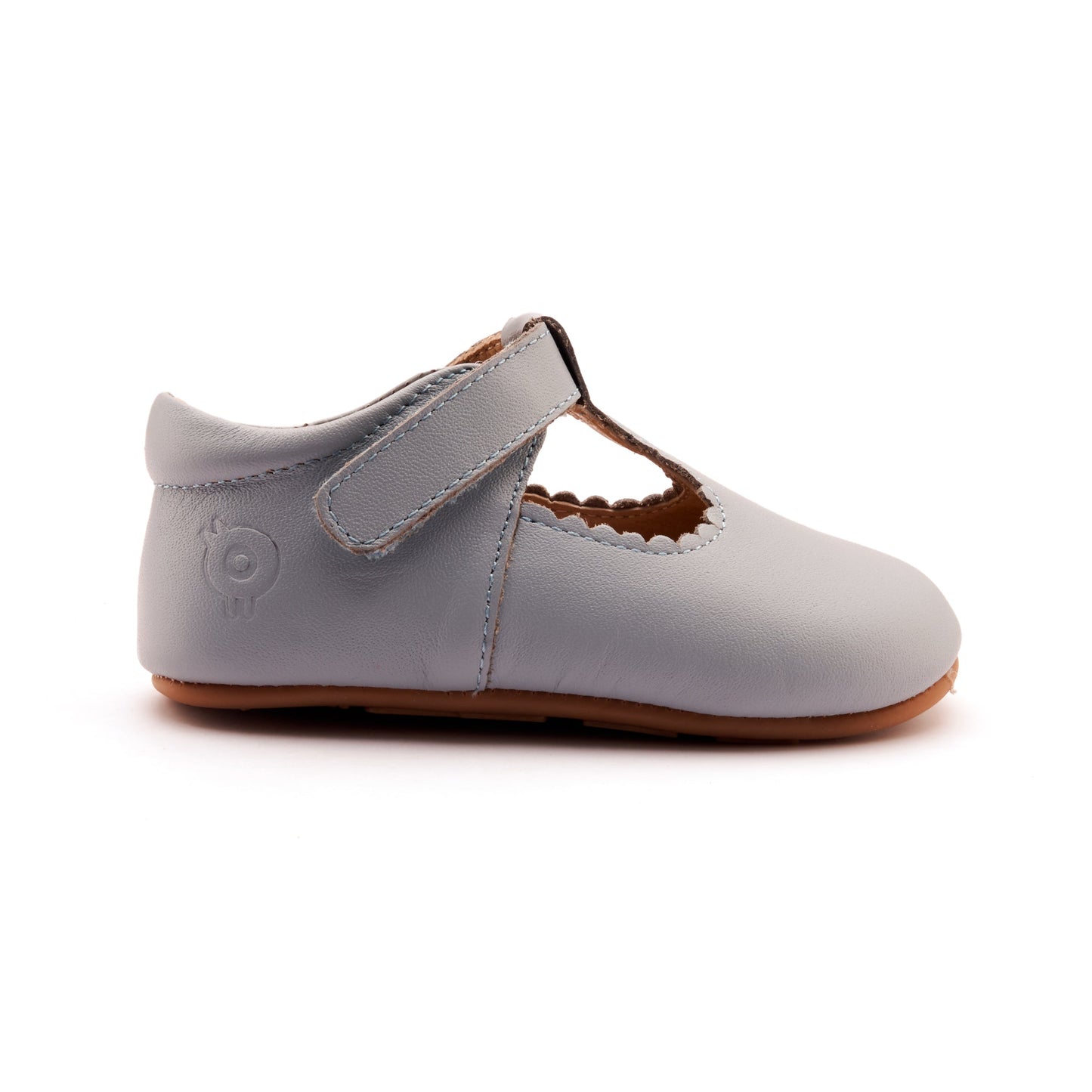 Old Soles Shoes Old Soles Rose Baby T-Strap Shoe-Dusty Blue