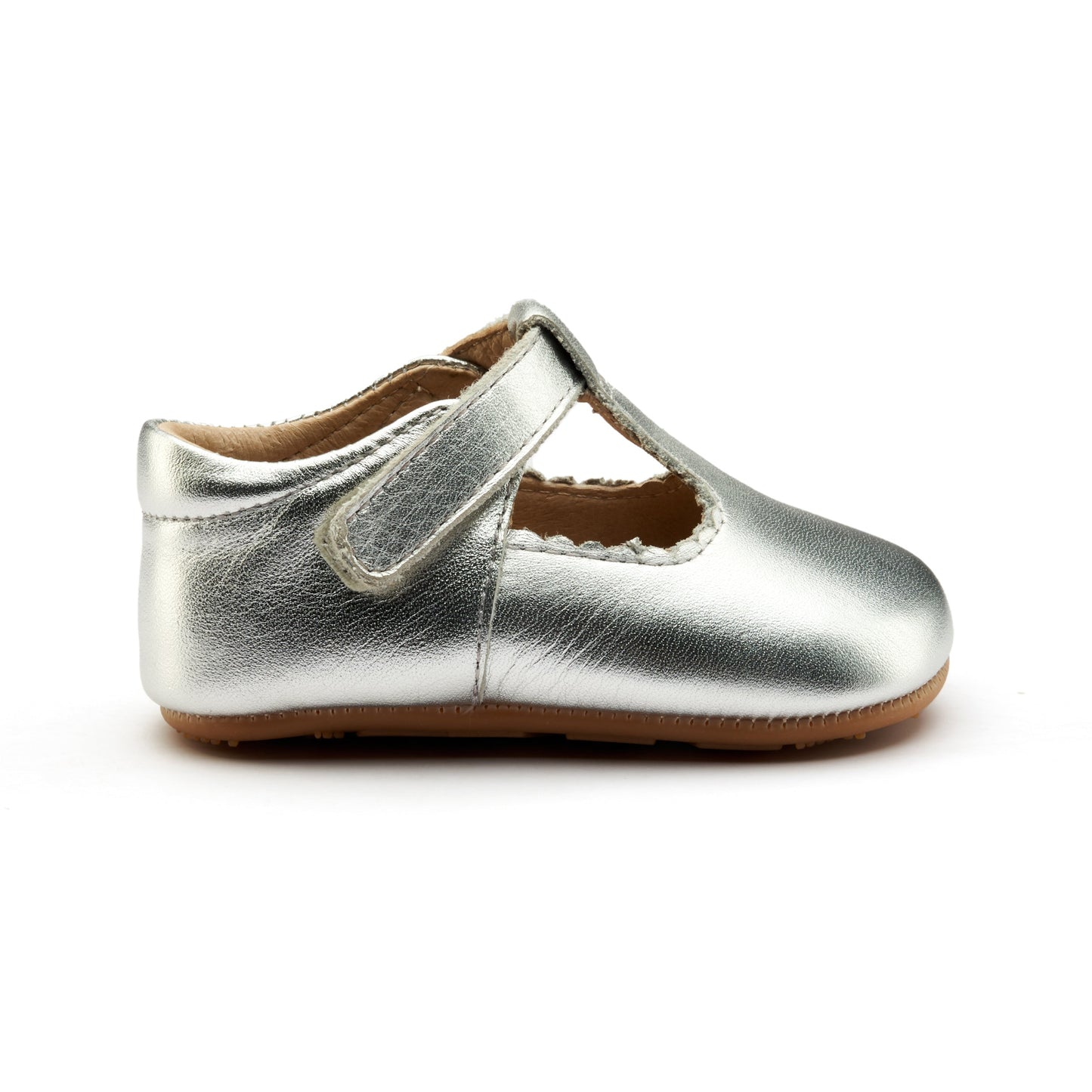 Old Soles Shoes Old Soles Rose Baby T-Strap Shoe-Silver
