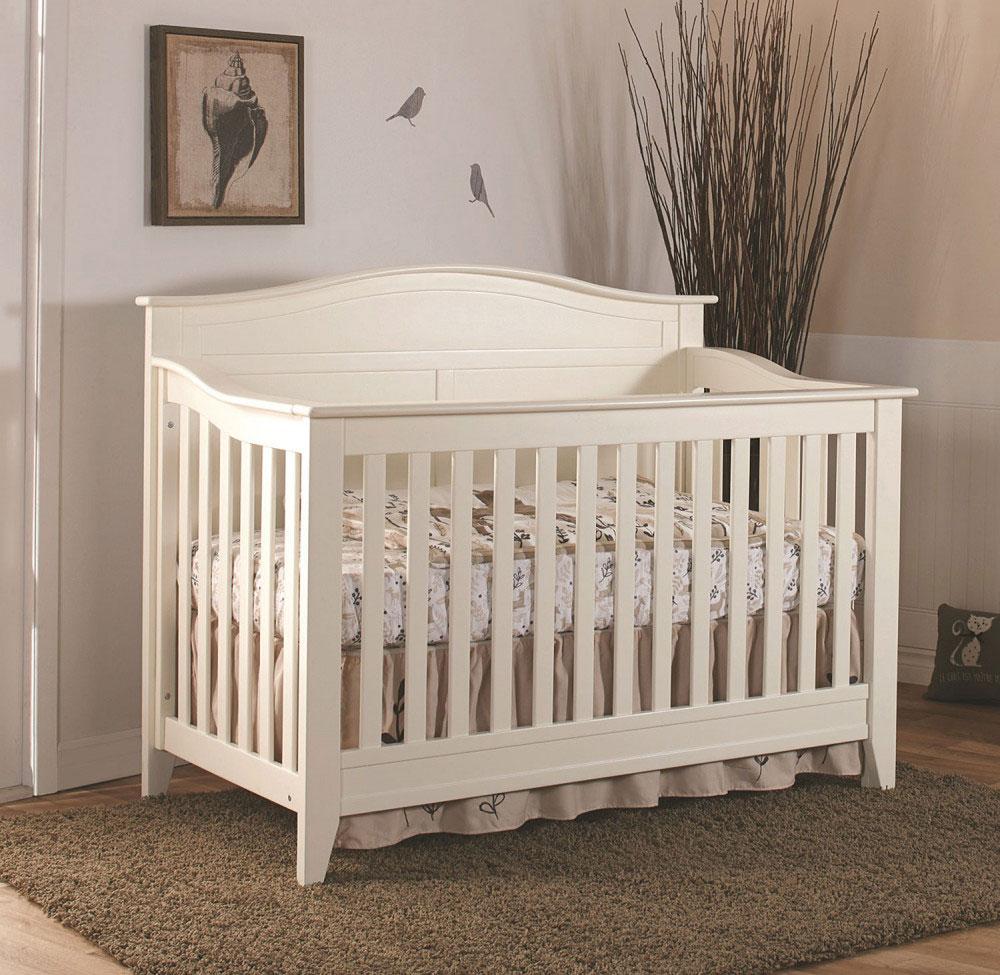 Pali Design, Inc. Cribs White Pali Napoli Curved-Top Forever Crib