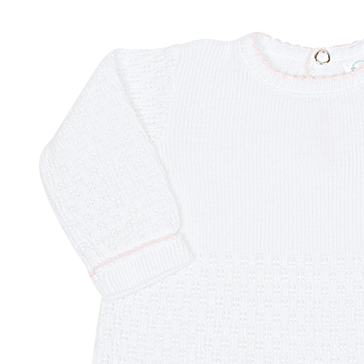 Paty, Inc General Paty, Inc Long Sleeve Romper Pink