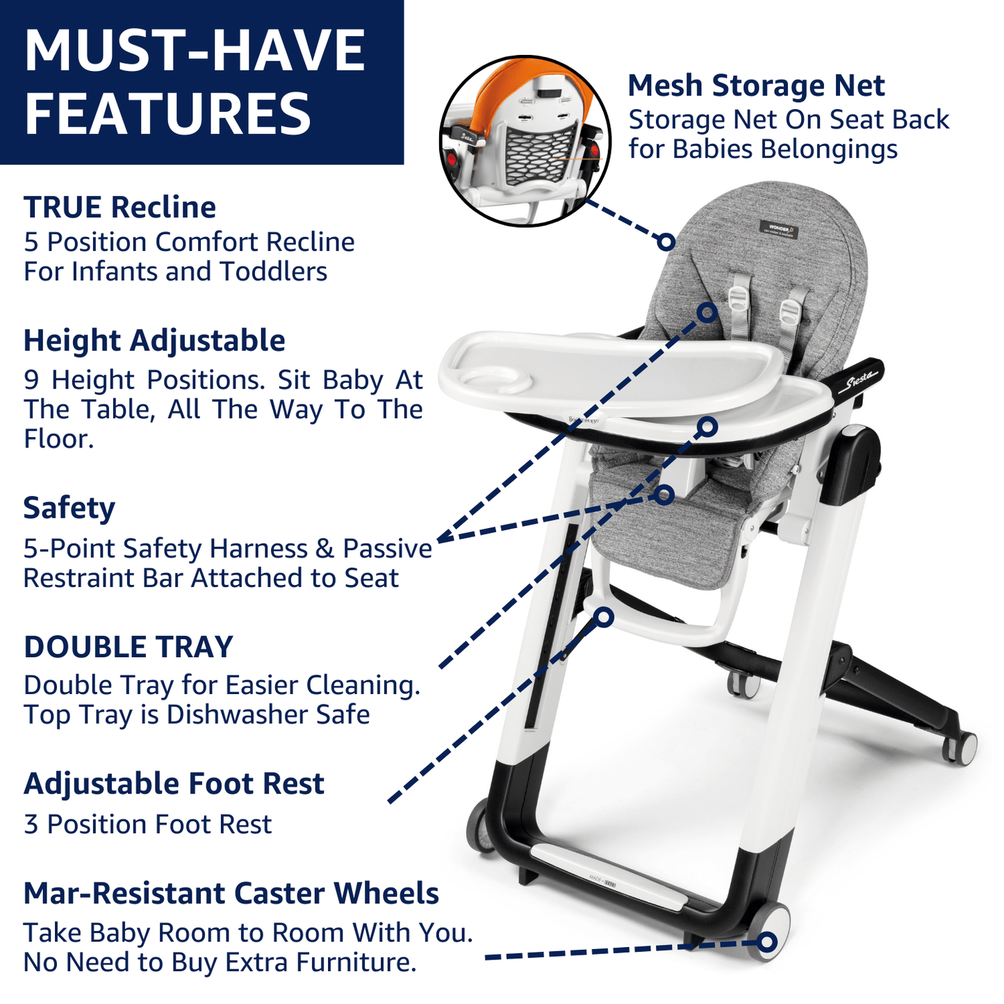 Peg Perego High Chairs Peg Perego Siesta High Chair