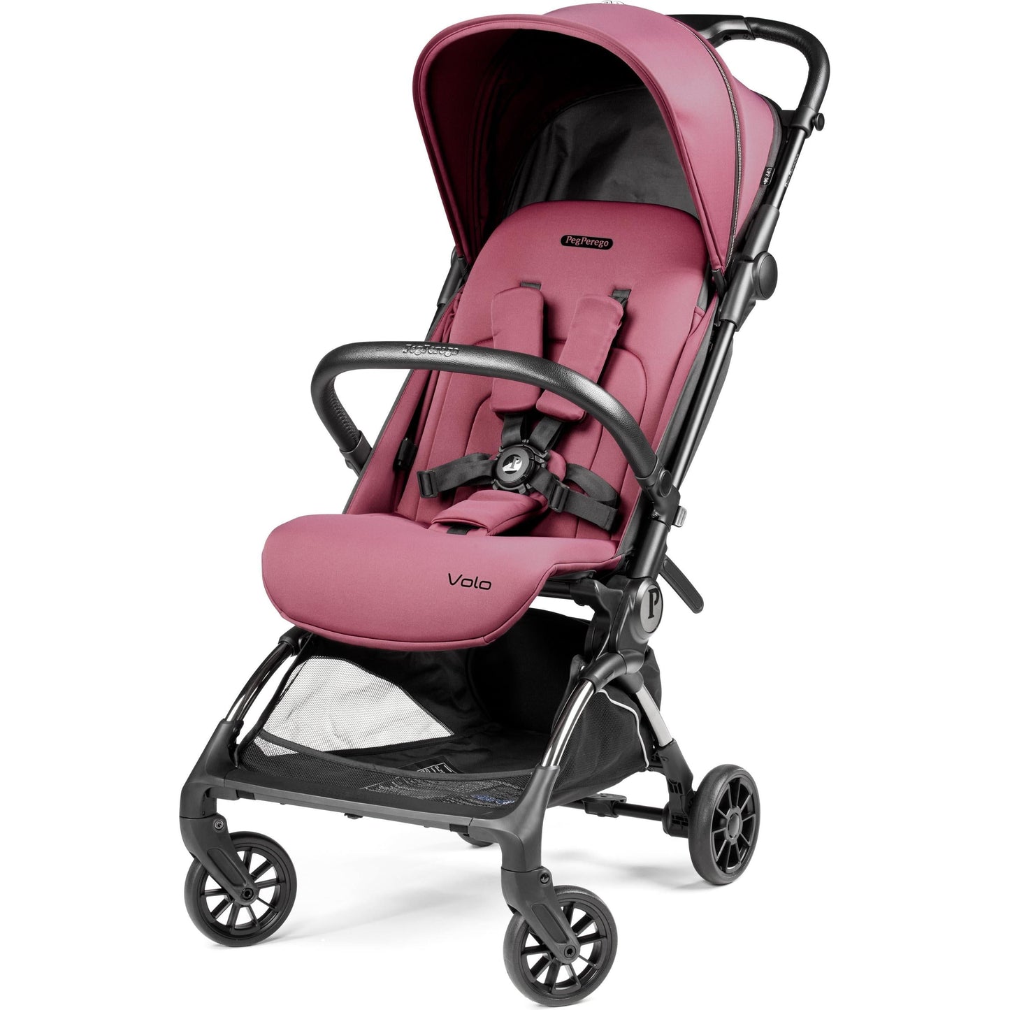 Peg Perego Strollers - Single Malva Peg Perego Volo Stroller + Travel Bag