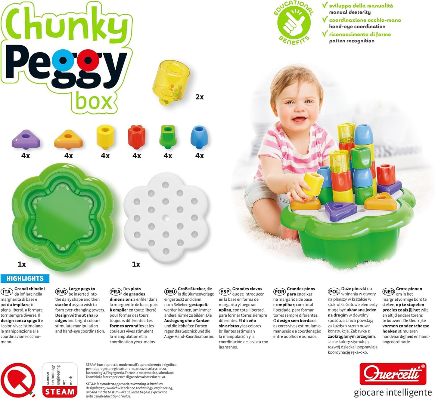 Quercetti Chunky Peggy Box