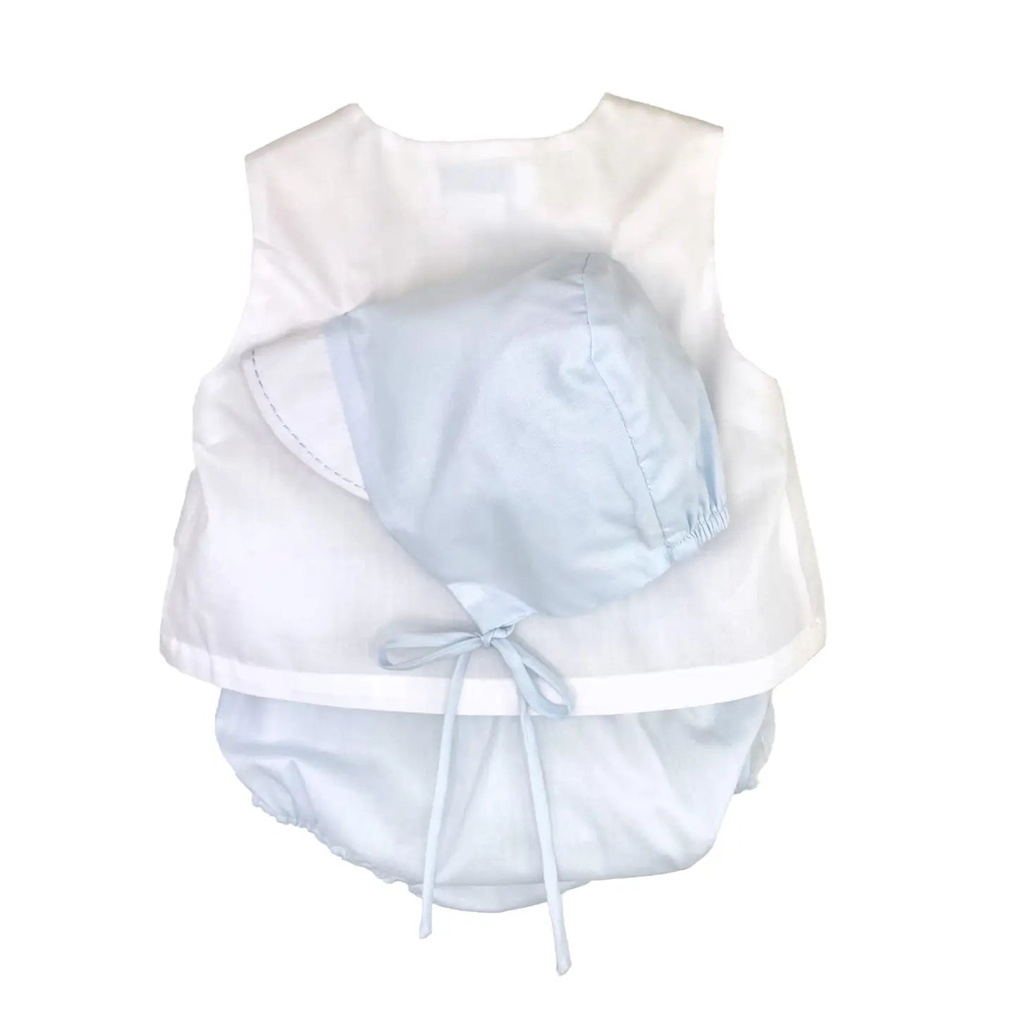 Petit Ami Boys Boat Shadow Stitched Diaper Set
