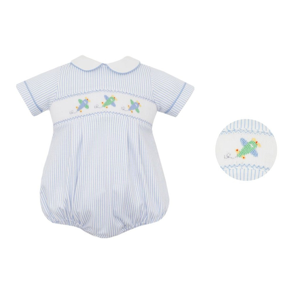 Petit Bebe Boys Airplanes Knit Bubble babysupermarket