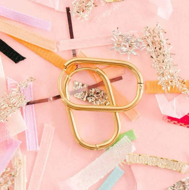 Pierced Co Pierced Girls Rectangle Gold Huggies - 10mm