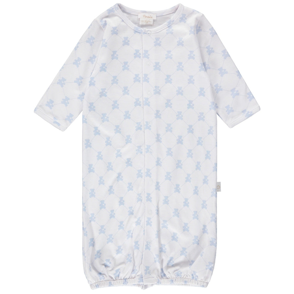 Pimalu Teddy Bear Blue Pimalu Infant Converter Gowns