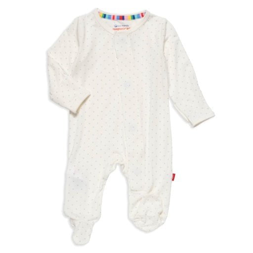 MAGNETIC ME PIN DOT CREAM FOOTIE