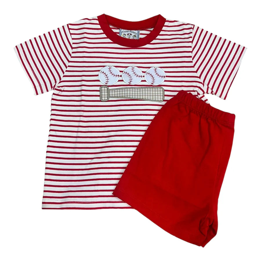 Three Sisters Play Ball Boys Short Set