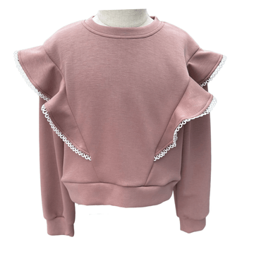 Pleat Livvy Sweatshirt Taupe