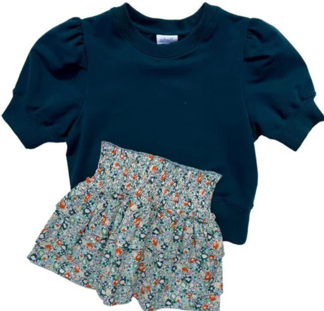 Pleat Girls Apparel / Shirts / Tween Pleat Riley Sweatshirt Dark Teal