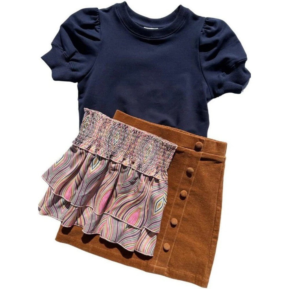 Pleat Girls Apparel / Shirts / Tween Pleat Riley Sweatshirt Navy