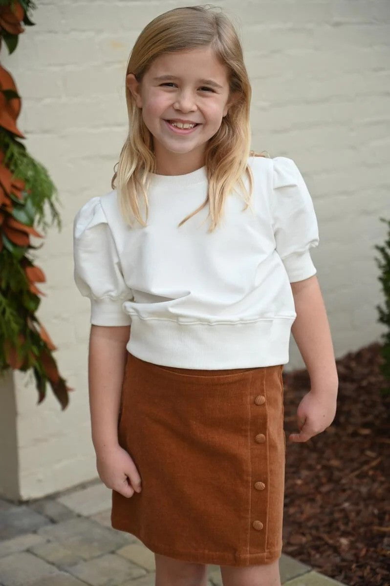 Pleat Girls Apparel / Shirts / Tween Pleat Riley Sweatshirt White