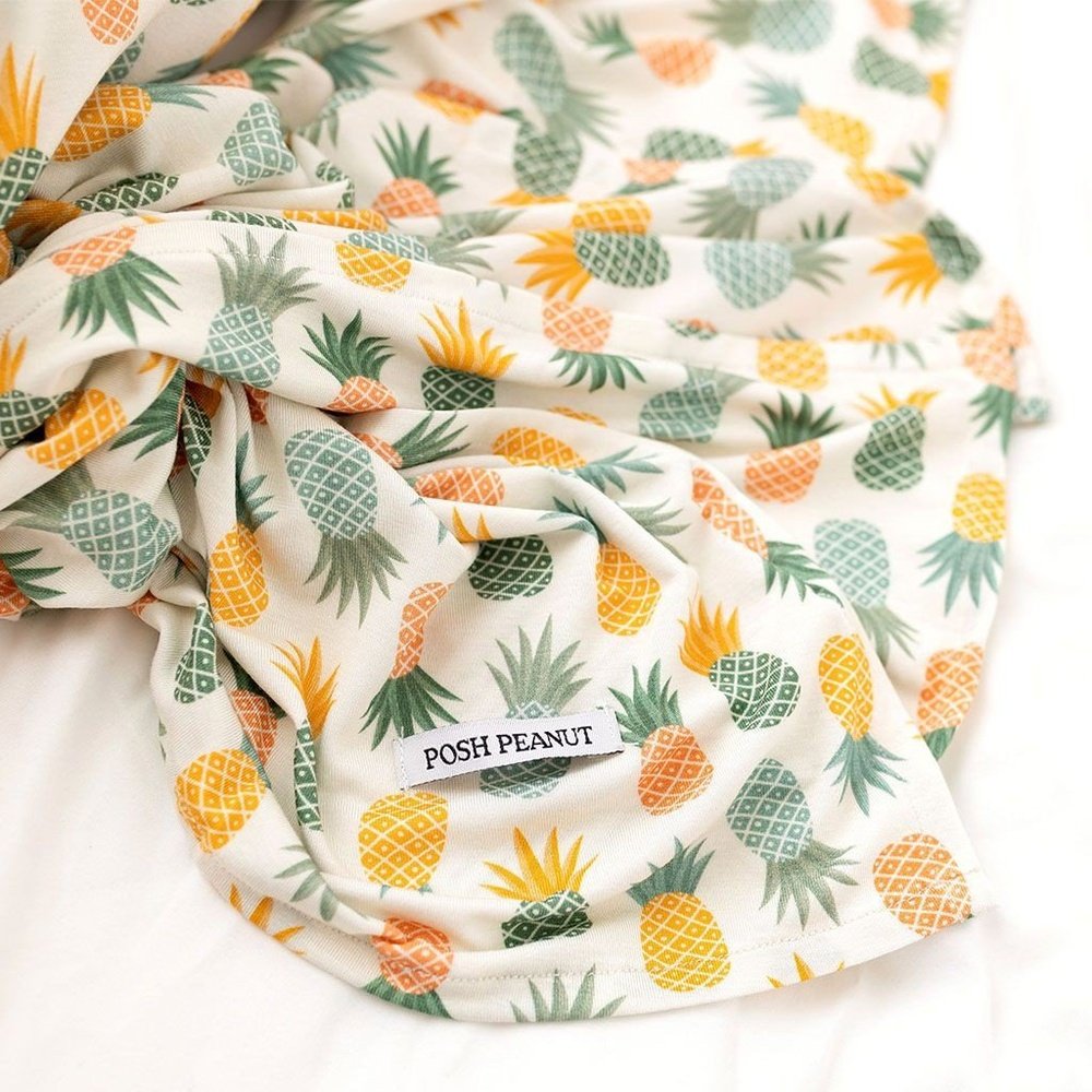 Posh Peanut McGuire Infant Swaddle & Beanie Set