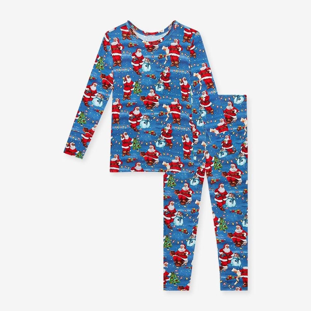 Posh Peanut Apparel & Gifts 10Y-12Y / Santa Claus Posh Peanut Santa Claus Long Sleeve Basic Pajama