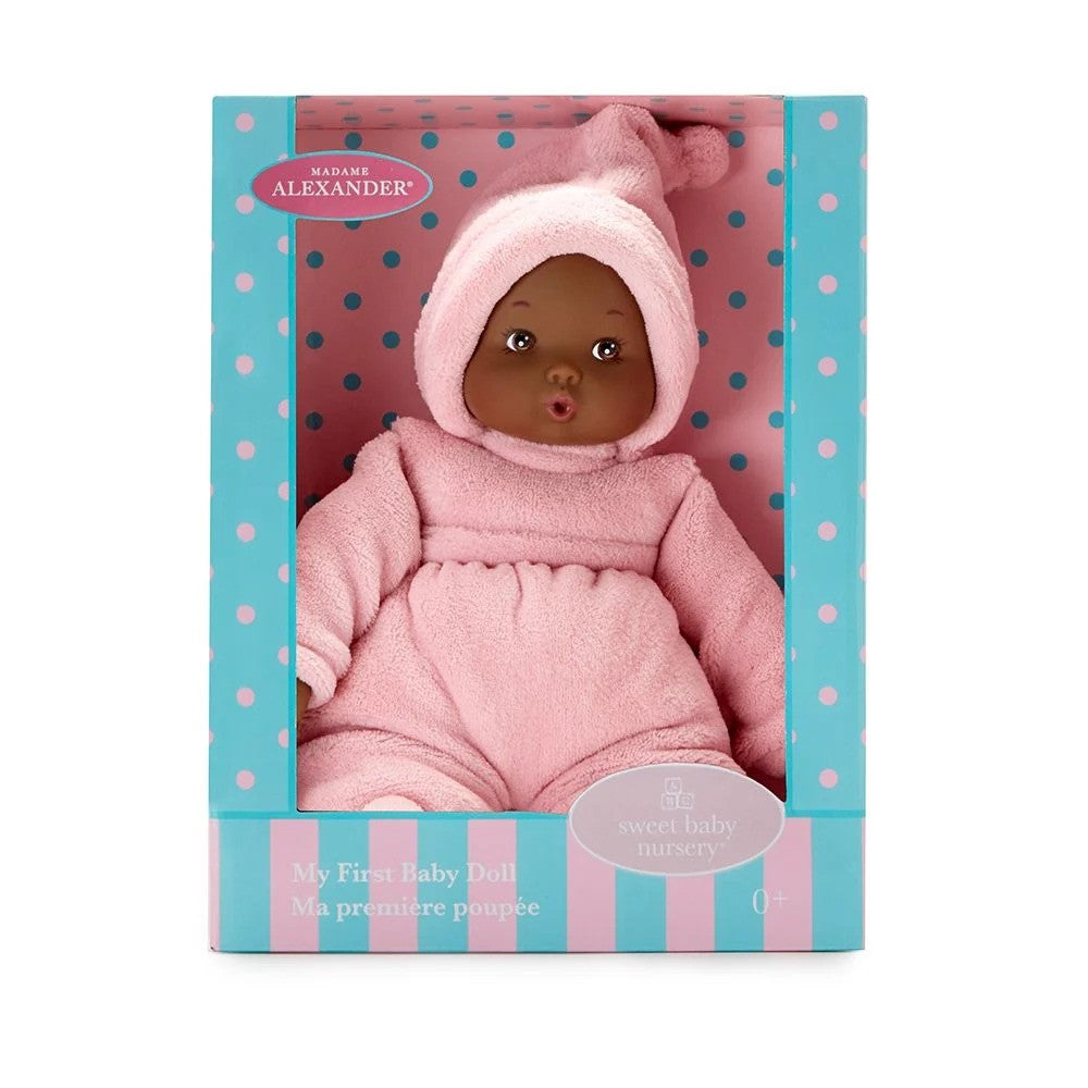 Madame Alexander Doll My First Play Doll Powder Pink Dark Skin