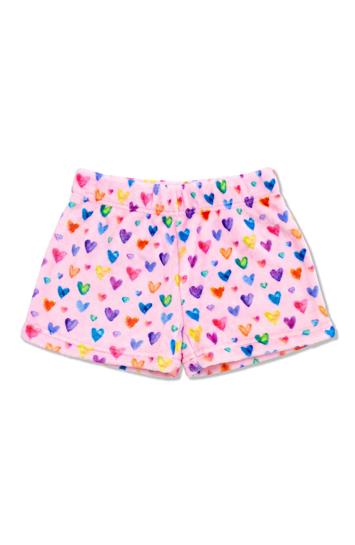 Preppy Goose Cheerful Hearts / 4/5 Preppy Goose Girls Cheerful Hearts Plush Lounge Shorts
