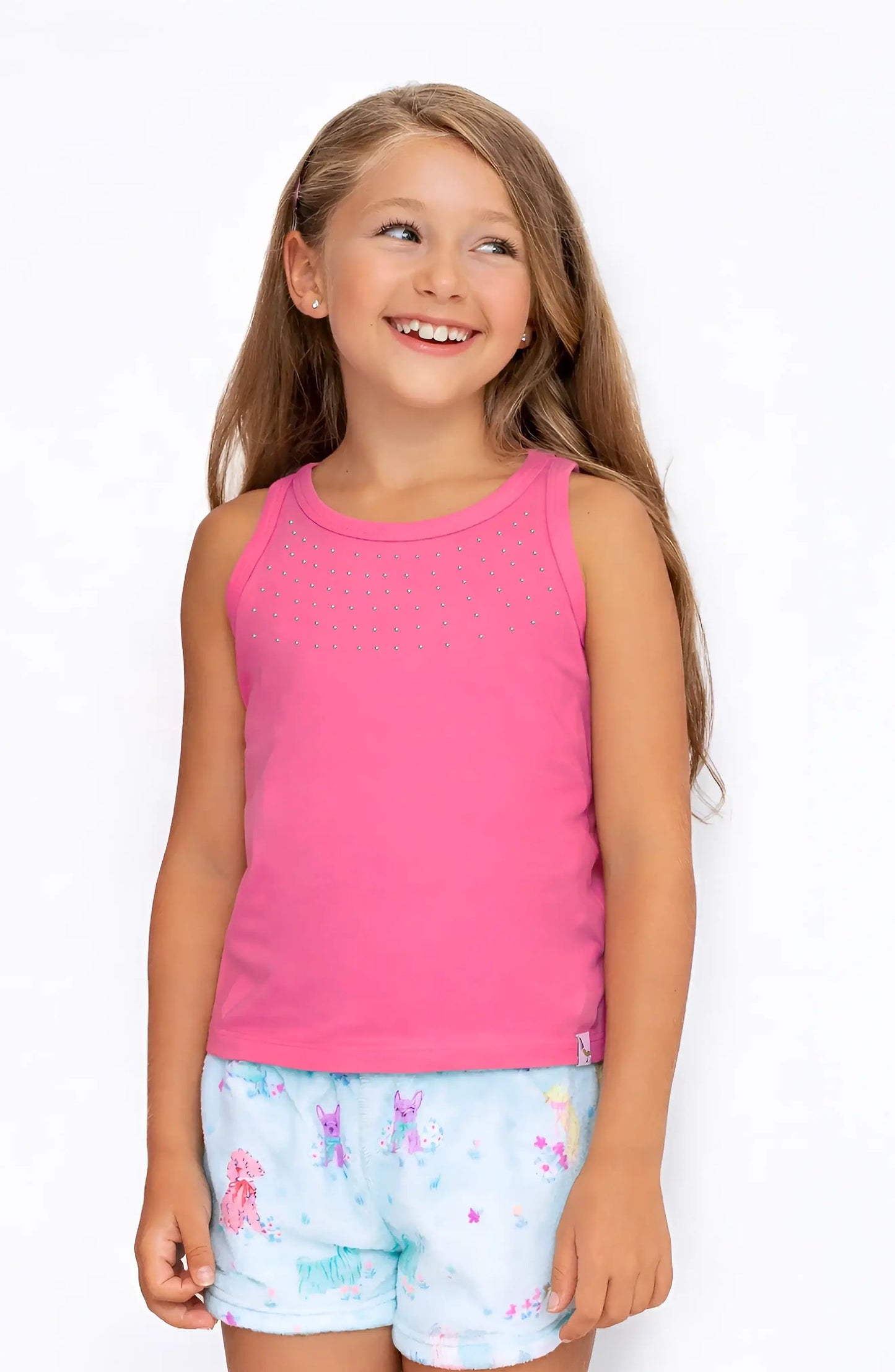 Preppy Goose Preppy Goose Rhinestone Tank Top
