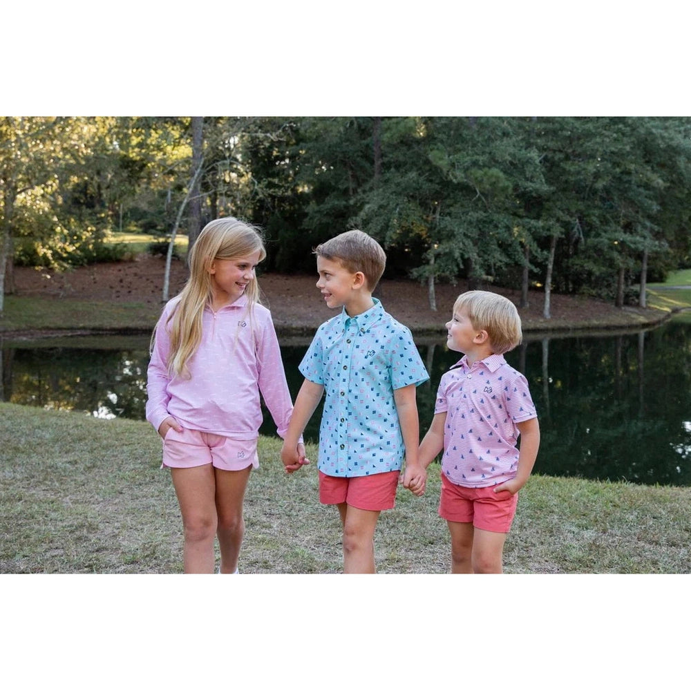 Prodoh Boys Outrigger Performance Short - Spiced Coral babysupermarket