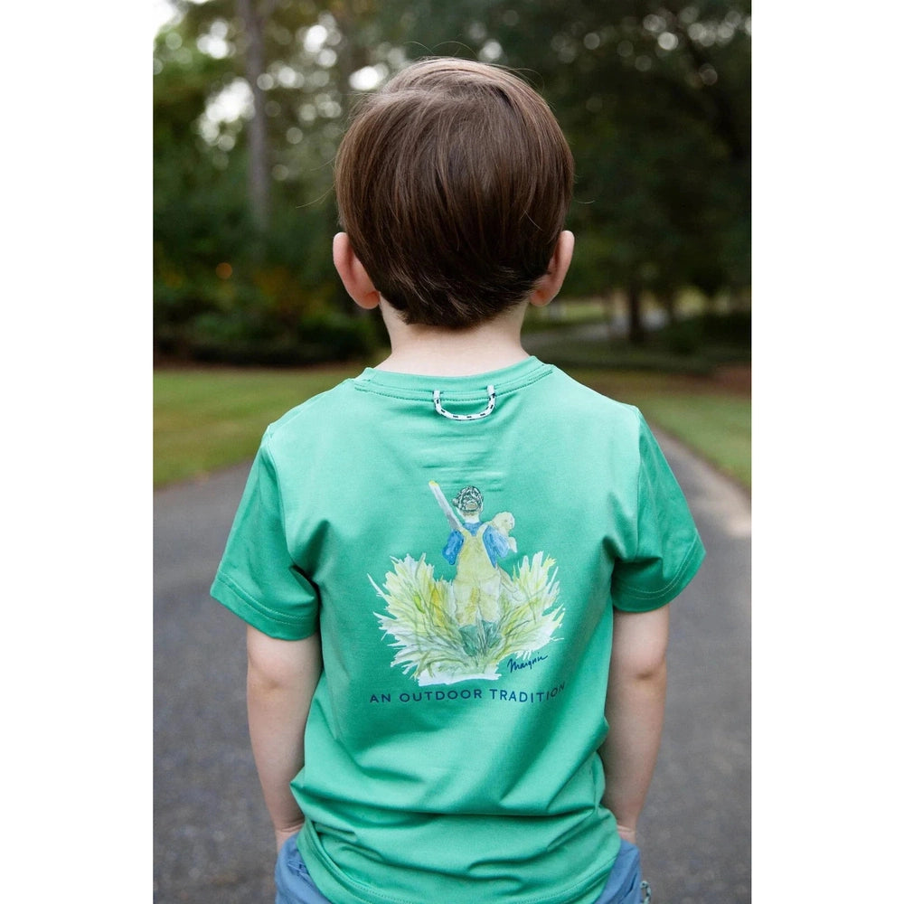 Prodoh Boys Pro Performance Fishing T-Shirt - Boy & His Lab Puppy babysupermarket