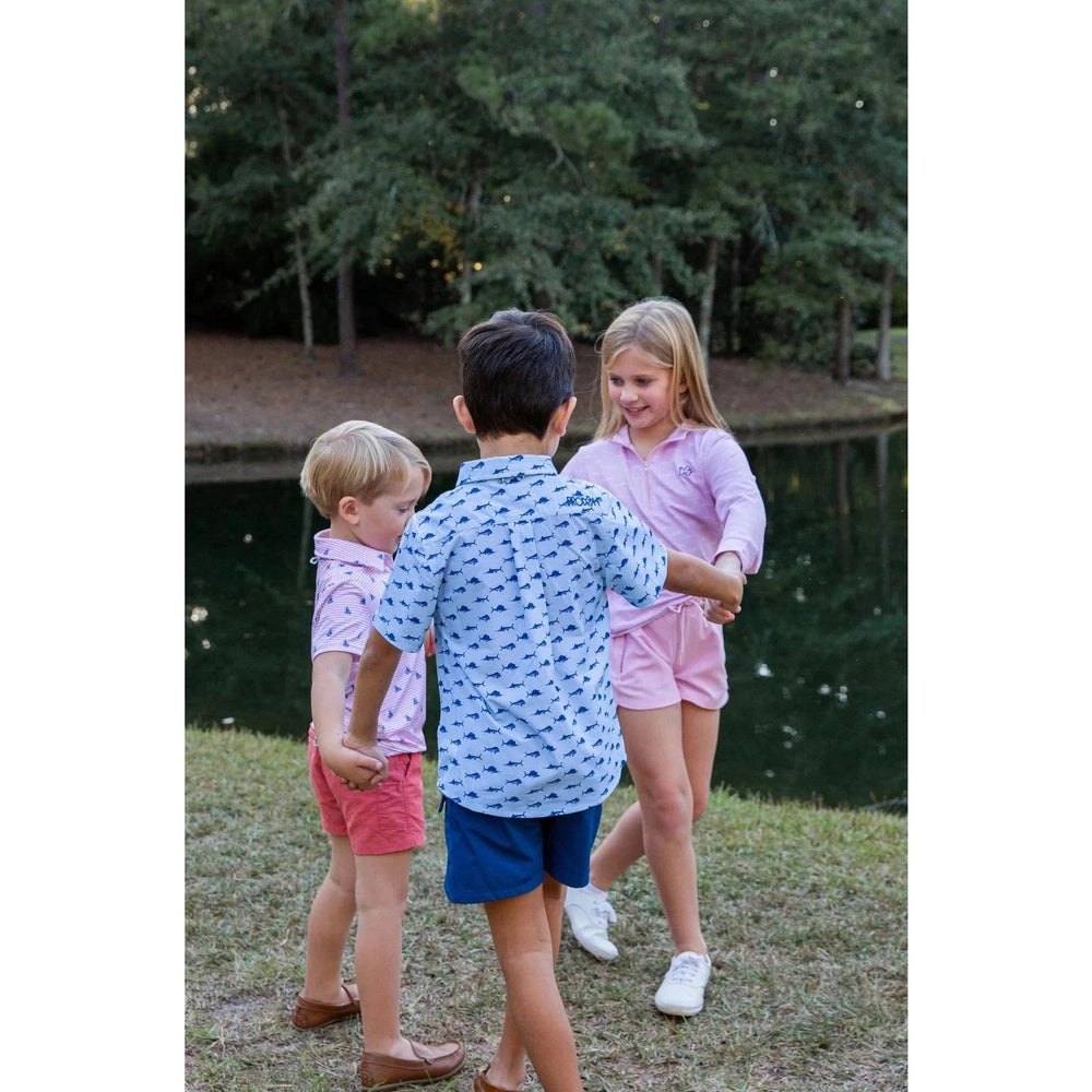 Prodoh Boys Short Sleeve Fishing Shirt - Fish Print babysupermarket