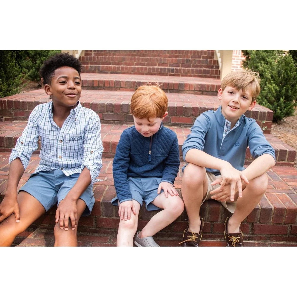 ProdohPRODOH Quilted Zip Pullover in Big Dipper NavyBabysupermarket