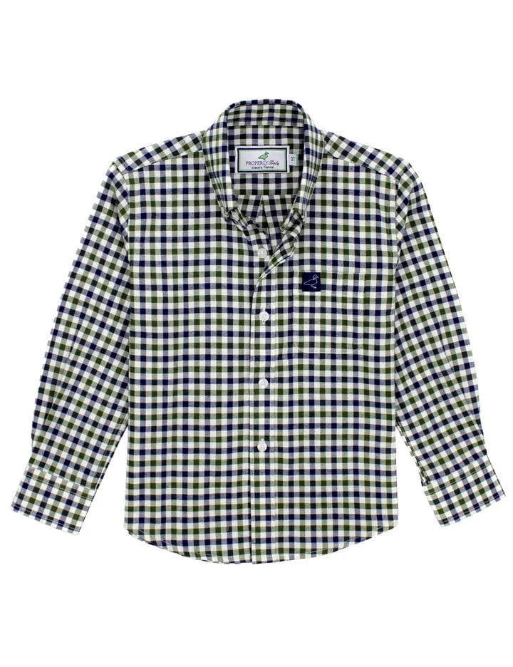 Properly Tied Boys Classic Flannel - Tahoe