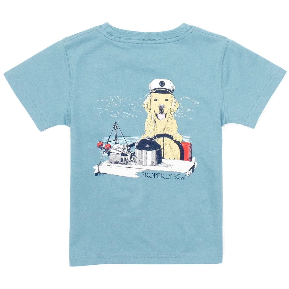 Properly Tied Boys Golden Captain Short Sleeve T-Shirt babysupermarket