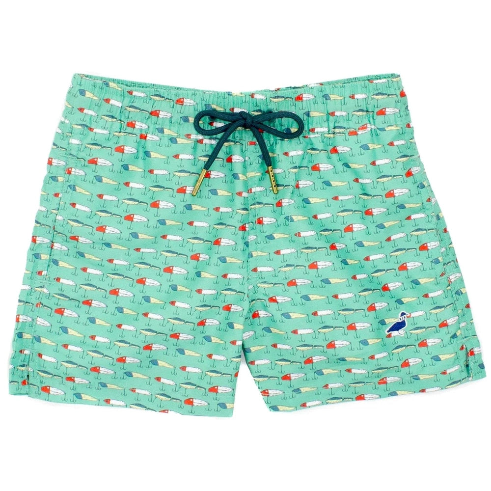 Properly Tied Boys Swim Trunk - Vintage Lures babysupermarket