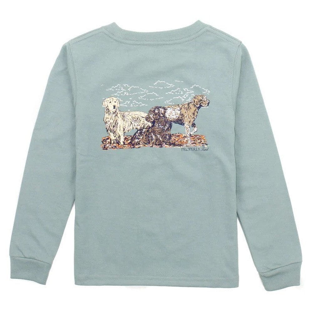 Properly Tied General Fog / 2 Toddler Properly Tied Hunting Dogs Long Sleeve T-Shirt