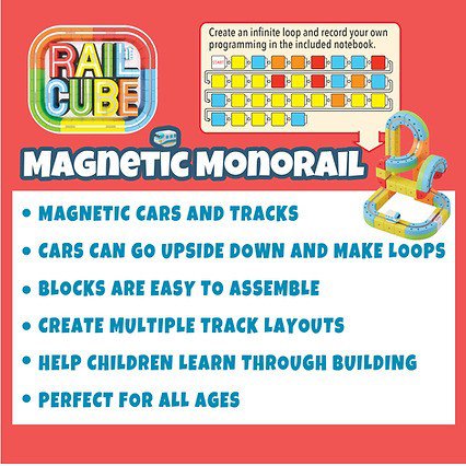 Rail Cube Magnetic Monorail Deluxe Set