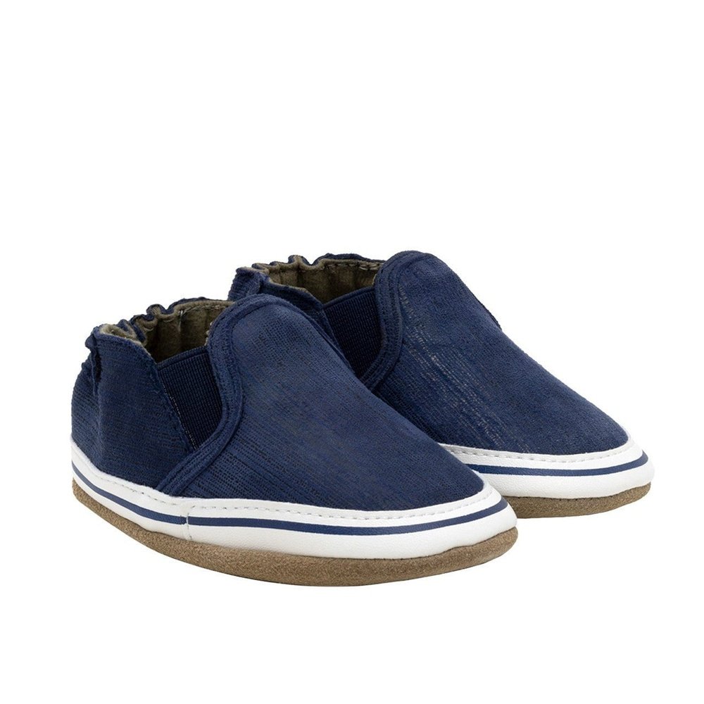 Robeez Apparel & Gifts Robeez Liam Basic Soft Soles Navy