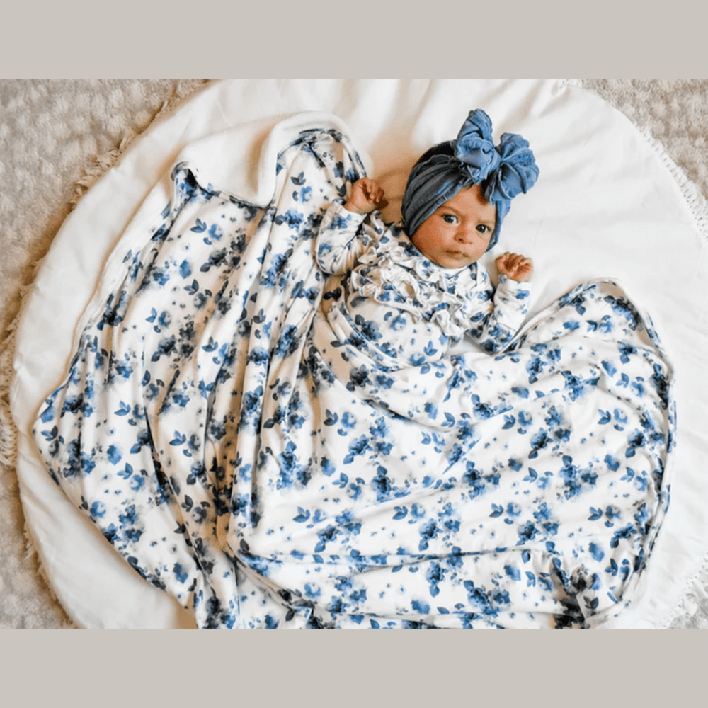 Rockin Royalty BabyRockin Royalty Blue Bell Bliss SwaddleBabysupermarket