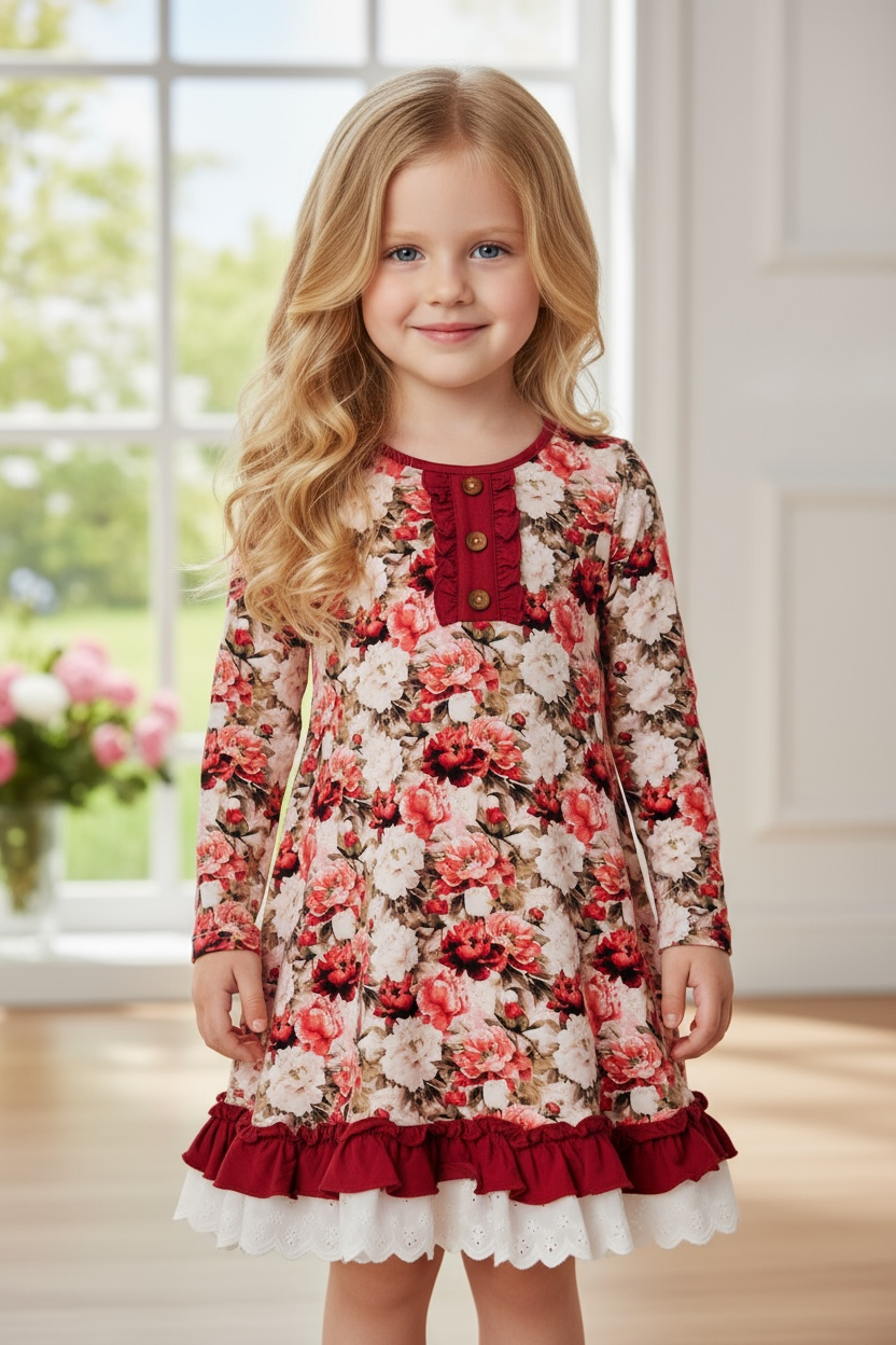 Rockin Royalty Crimson Bloom Nightgown