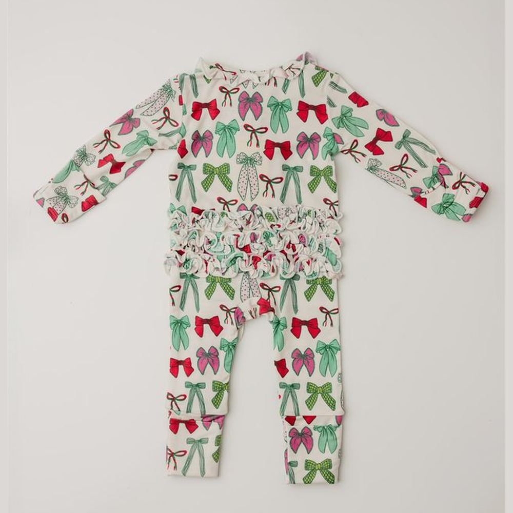 Rockin Royalty BabyRockin Royalty Holly Jolly Bows FootieBabysupermarket