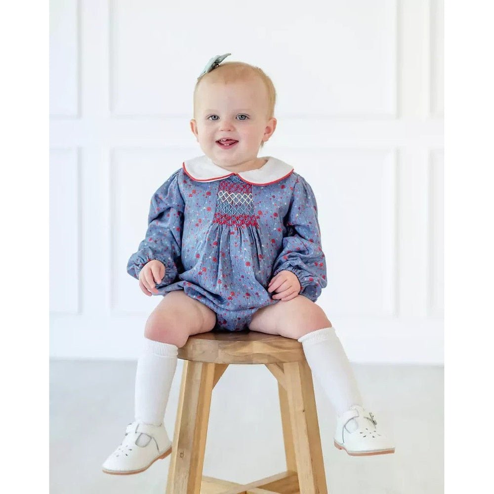 Ruth & Ralph Infant Ruth & Ralph Blue Floral Emmie Bubble