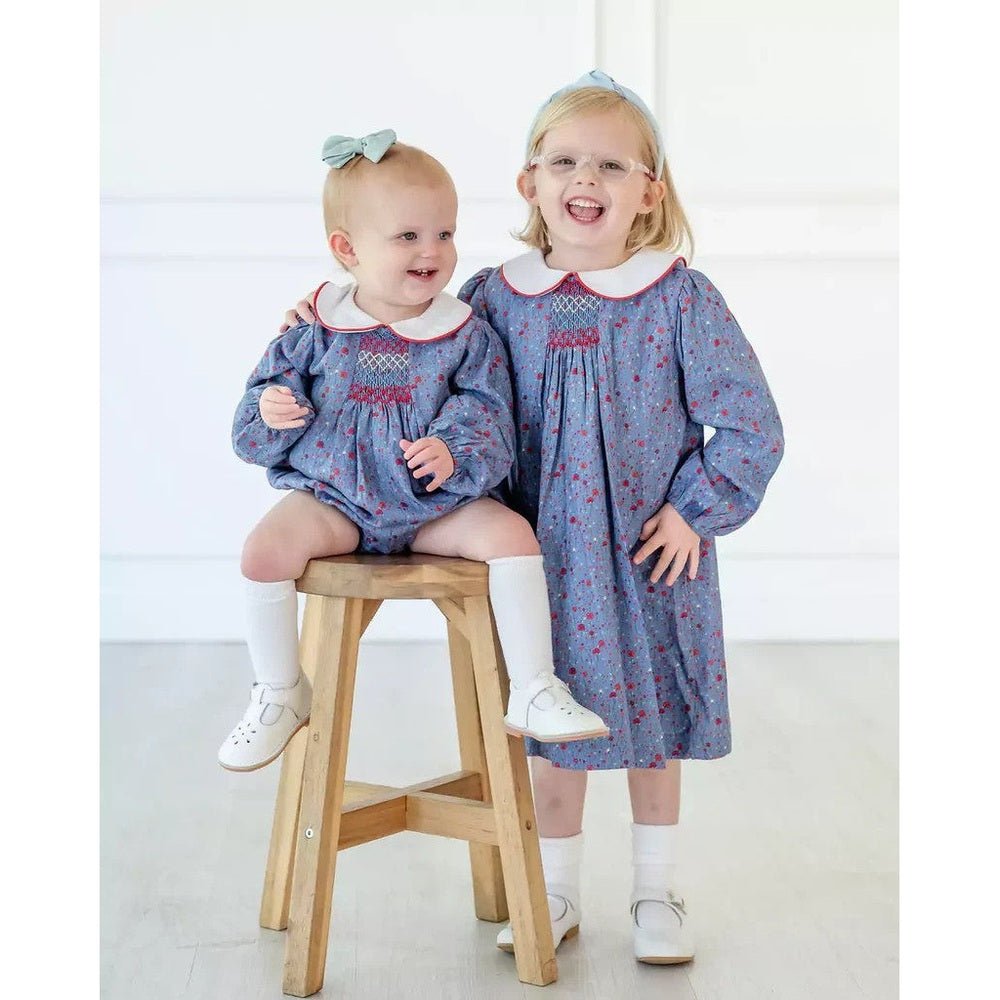 Ruth & Ralph Toddler Ruth & Ralph Blue Floral Sadie Dress