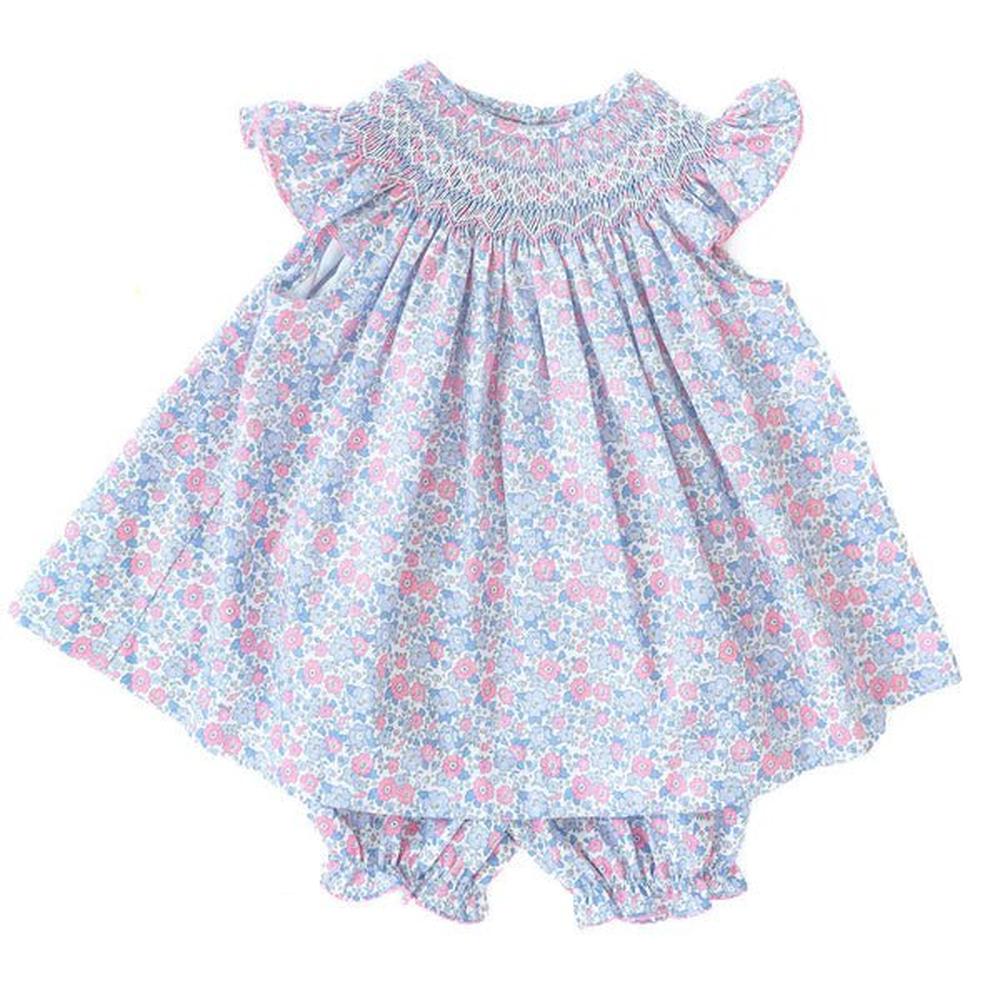 Ruth & Ralph Pink and Blue Floral Annabelle Bloomer Set