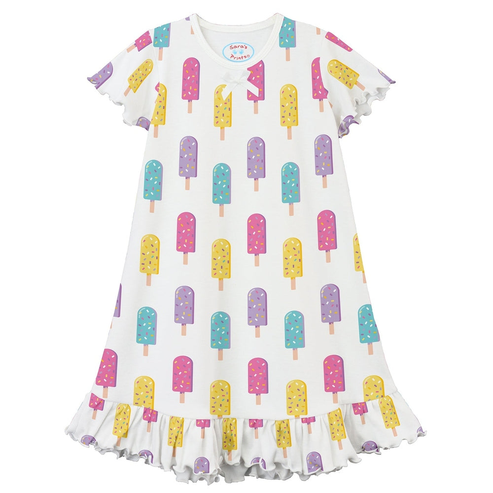 Sara's Prints Popsicle Girls Short Sleeve Nightgown babysupermarket
