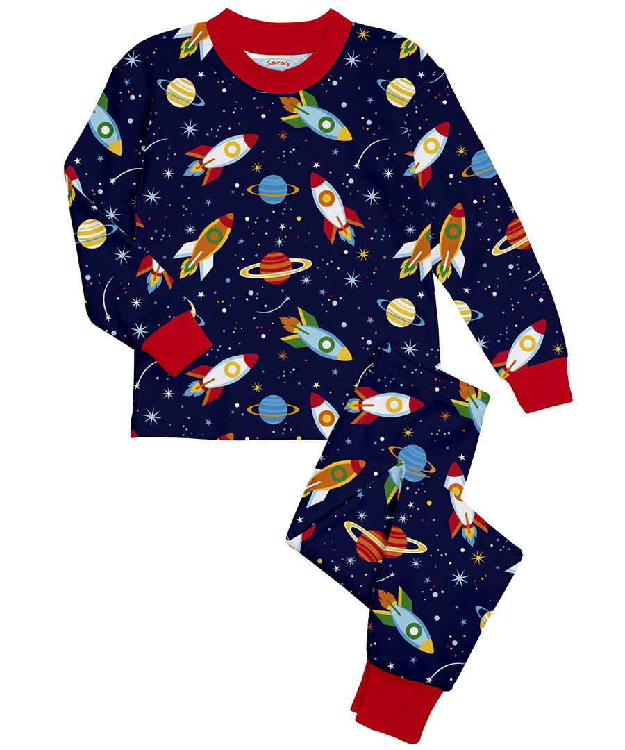 Sara's Prints Unisex Pajama Rocket