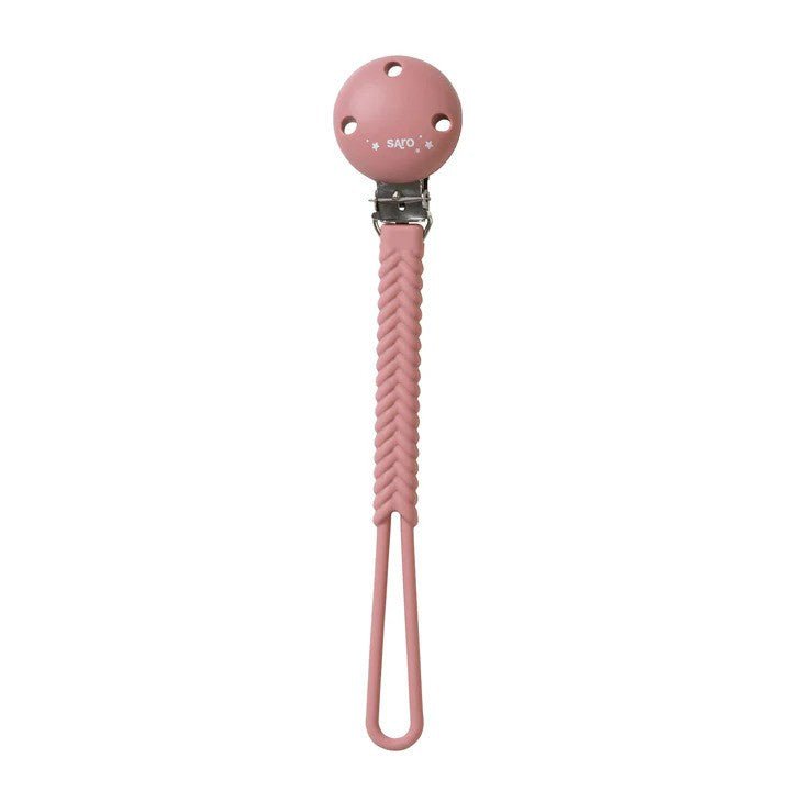 KALENCOM CORPORATION Pacifiers and Teethers Saro Braided Pacifier Holder Blossom