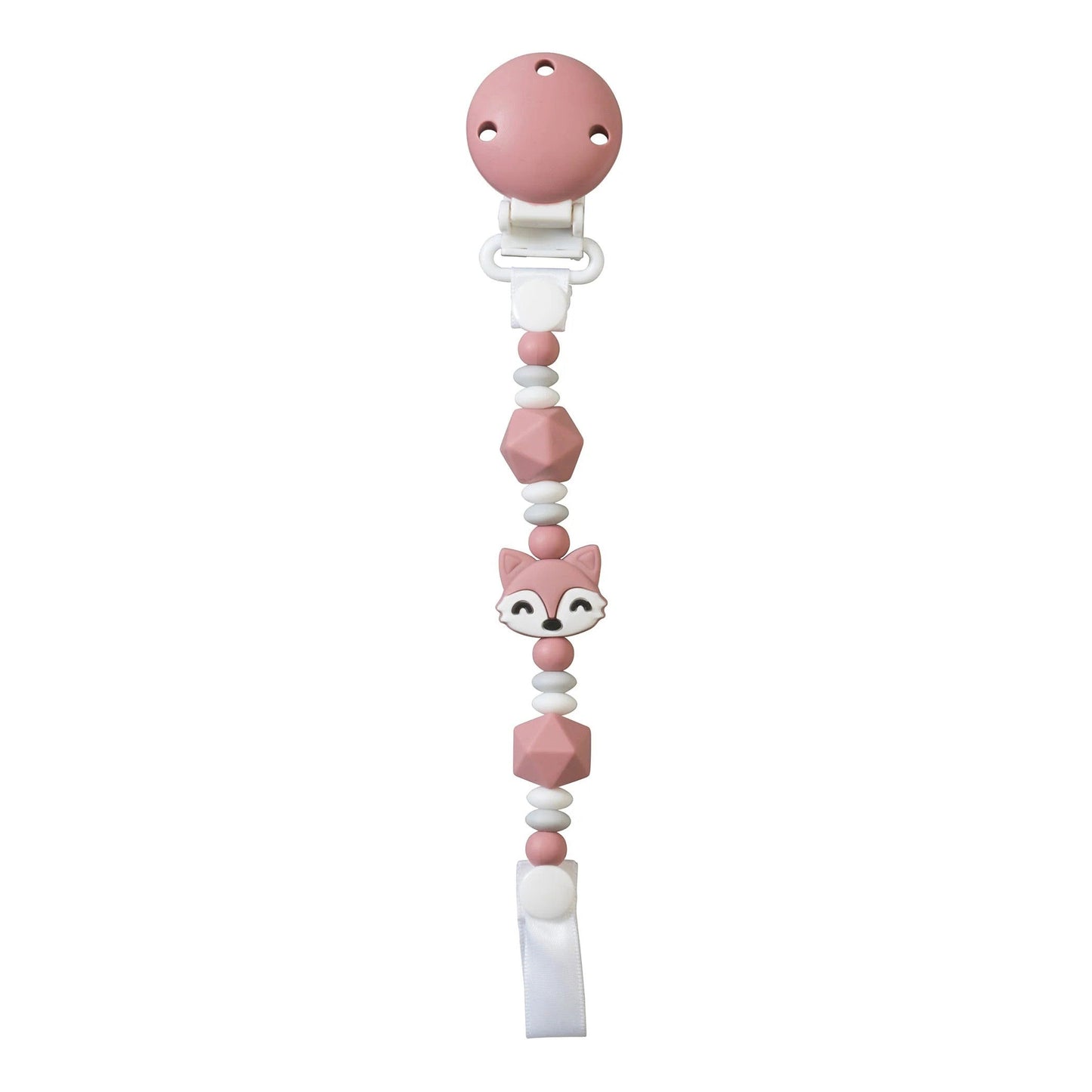 Saro Foxy Pacifier Holder Blossom