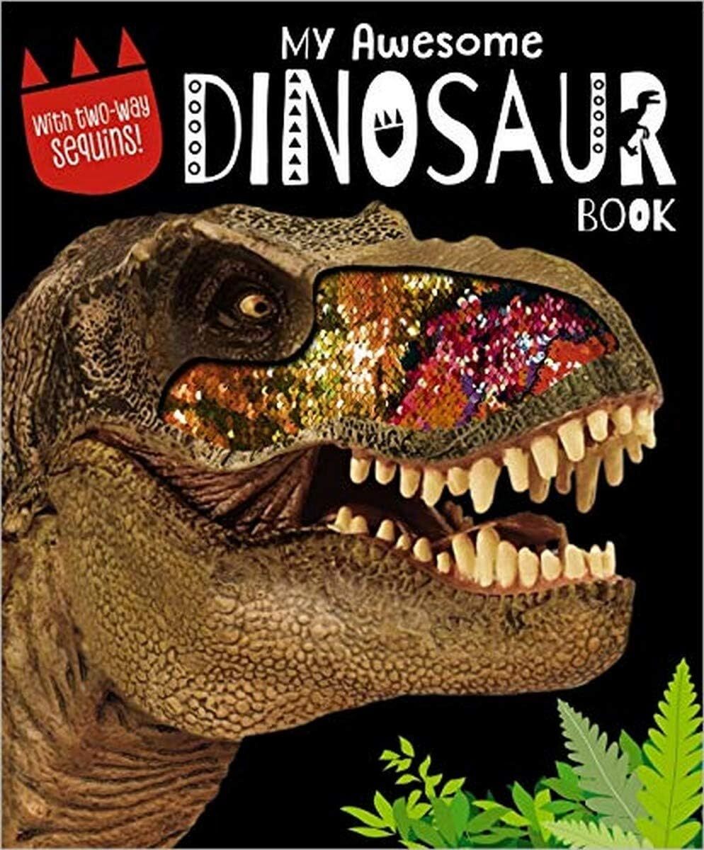 Scholastic My Awesome Dinosaur Book w/Two-Way Sequins!