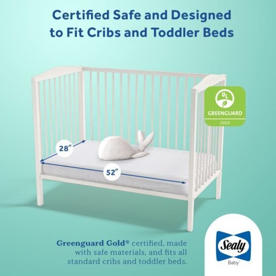 Sealy OmniPedic® Airie™ 2-Stage Breathable Crib Mattress