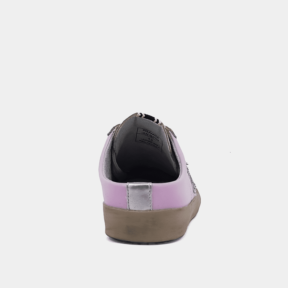 ShuShop Polka Kids Lilac Glitter Slip On Sneaker