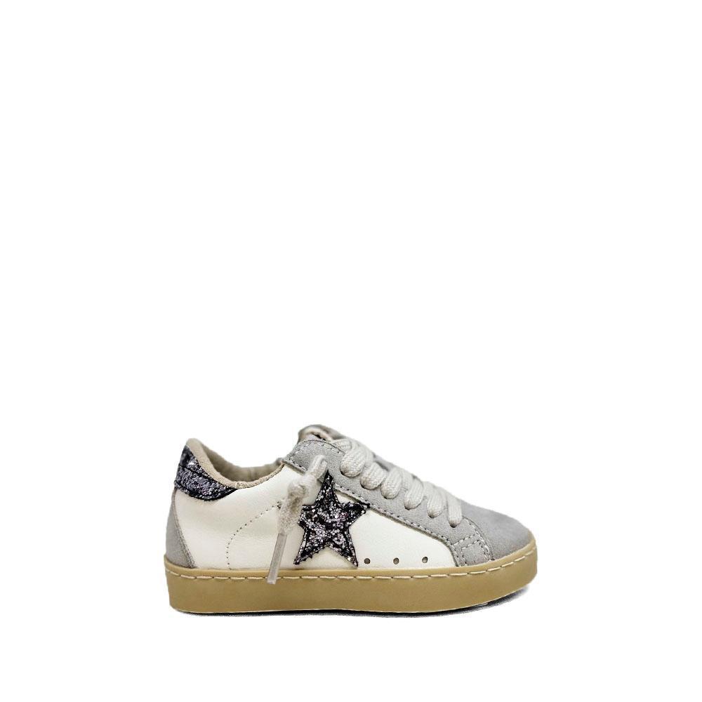 ShuShop Girls Shoes Pewter Glitter / 13 ShuShop Girls Paula Mini Sneaker - Pewter Glitter