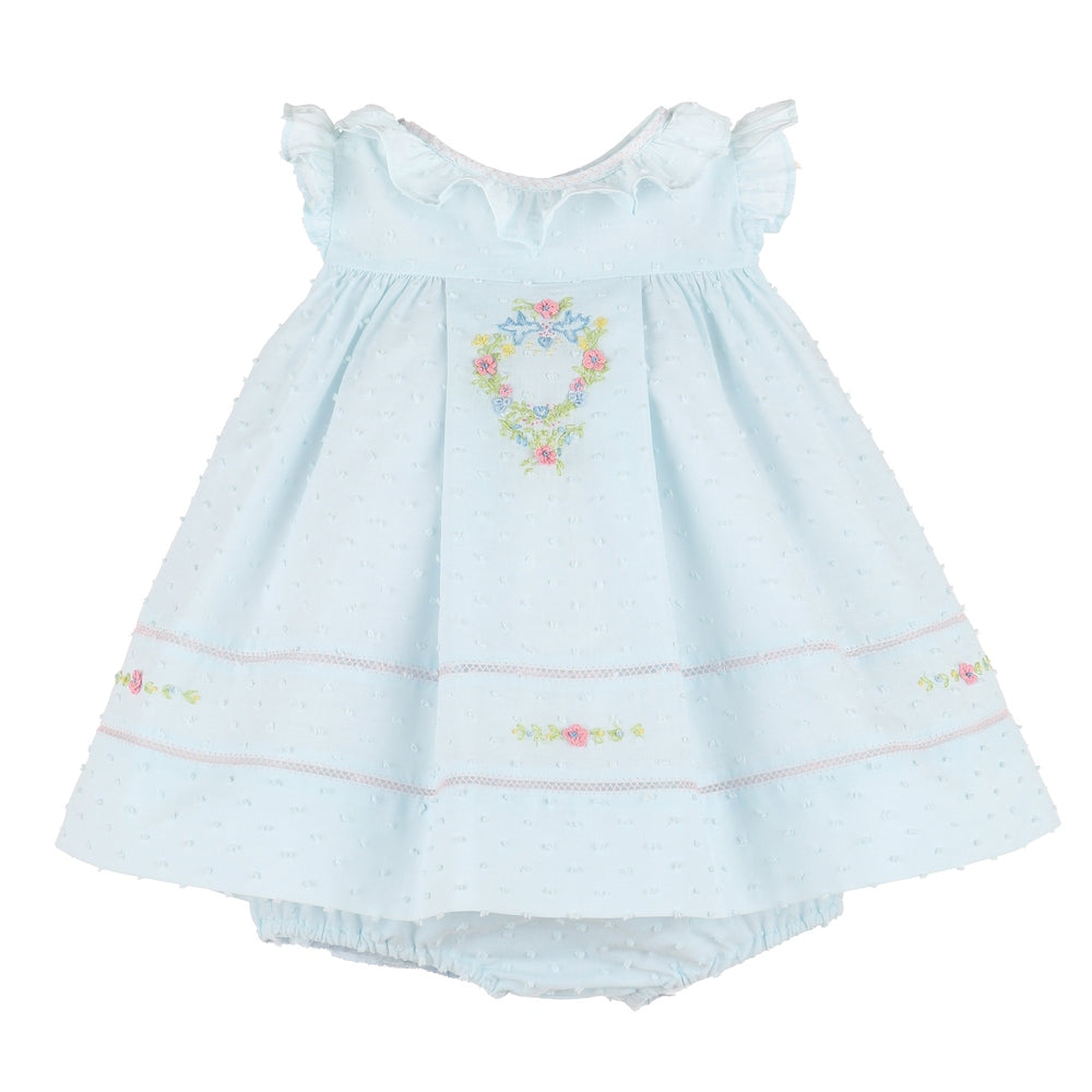 Sophie & Lucas Blue Dotted Ruffle Float babysupermarket
