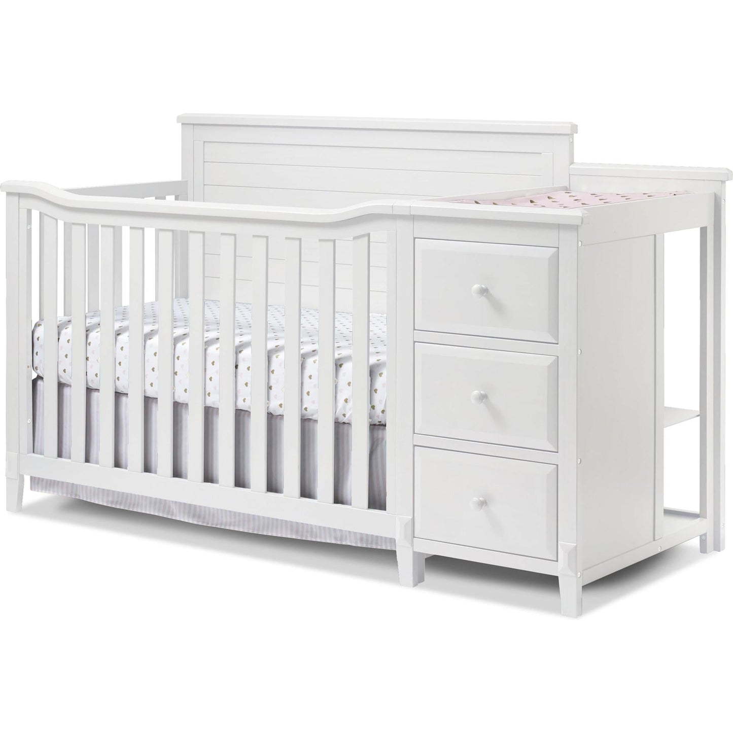 Sorelle Cribs White Sorelle Berkley Crib & Changer Panel Crib